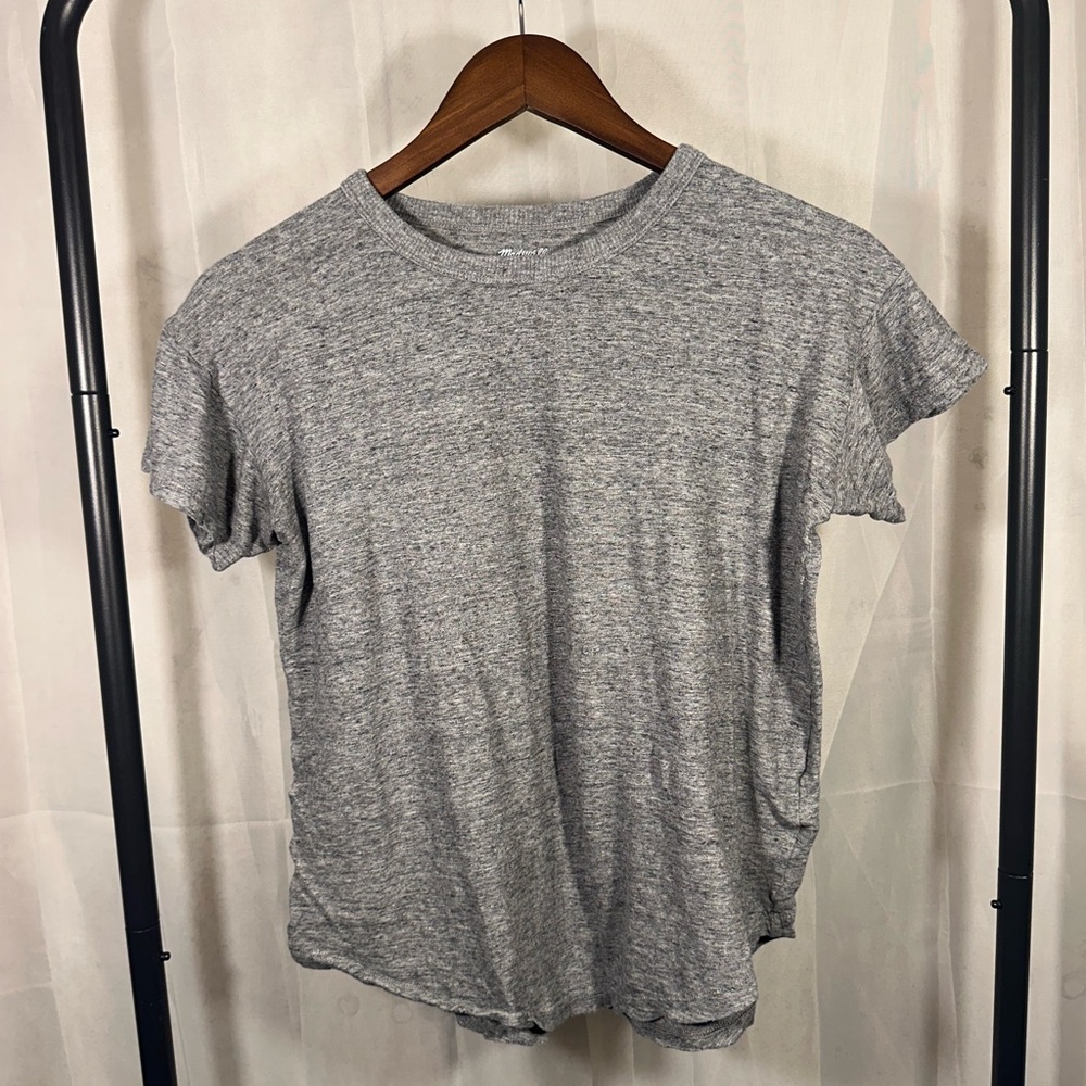 Madewell Heather Gray Cotton Tee